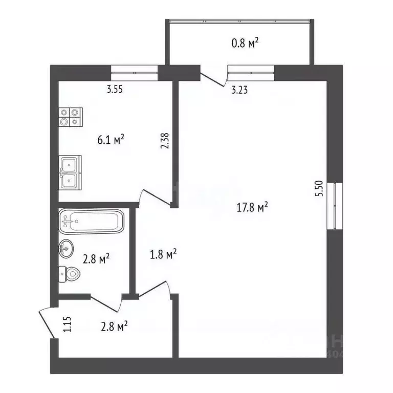 1-к кв. Крым, Феодосия ул. Армянская, 4 (31.3 м) - Фото 1