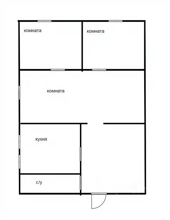 3-к кв. Приморский край, Уссурийск ул. Ветеранов, 1А (59.4 м) - Фото 1