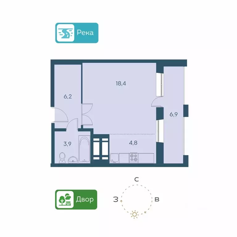 1-к кв. Новосибирская область, Новосибирск Междуреченская ул., 5/2 ... - Фото 1