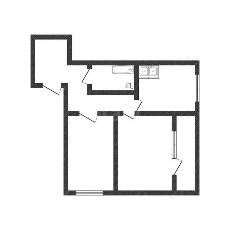 2-комнатная квартира: Бийск, Советская улица, 180 (44.9 м) - Фото 1