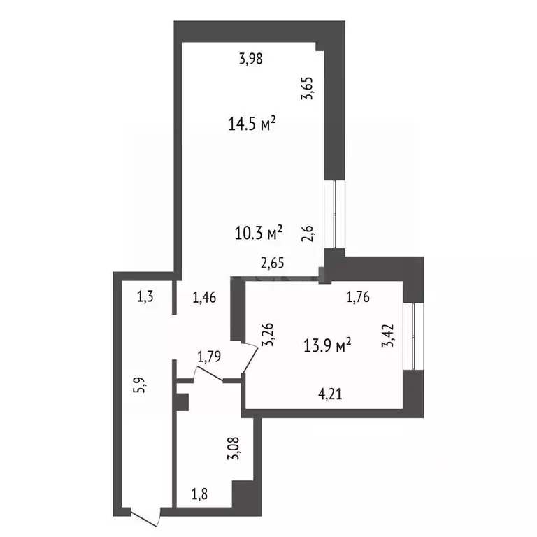 2-к кв. Иркутская область, Иркутск Топкинский мкр, 24 (55.4 м) - Фото 2