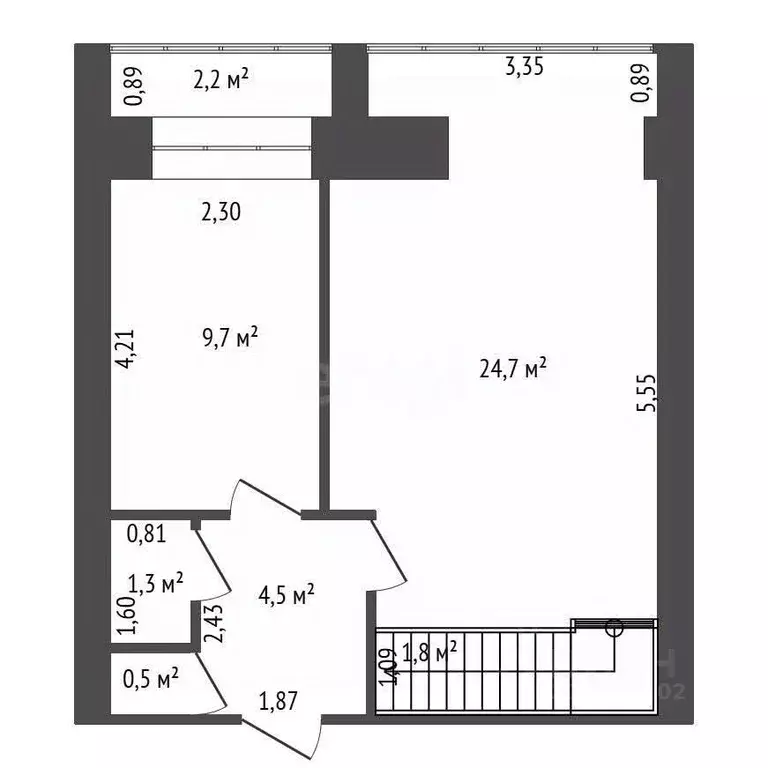 3-к кв. Башкортостан, Уфа просп. Октября, 105/4 (85.6 м) - Фото 2