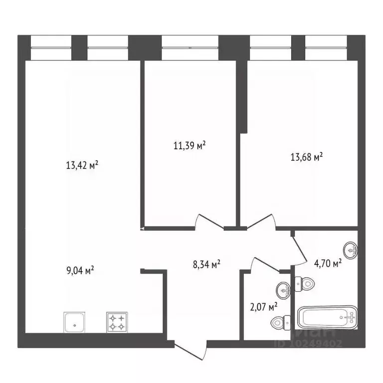 1-к кв. Башкортостан, Уфа бул. Ибрагимова, 90/2 (63.24 м) - Фото 1
