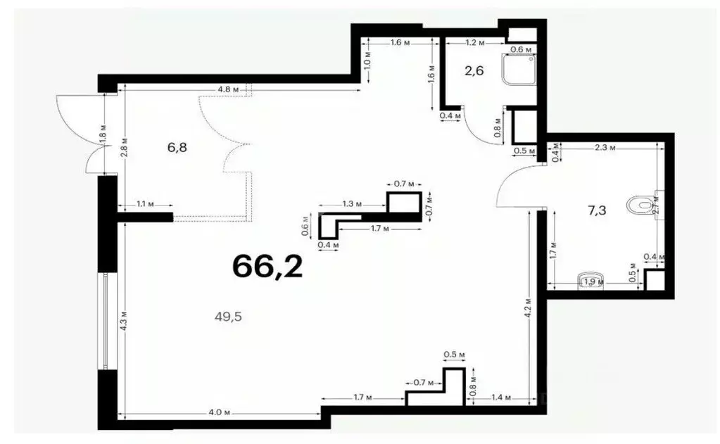 Помещение свободного назначения в Московская область, Красногорск ... - Фото 2