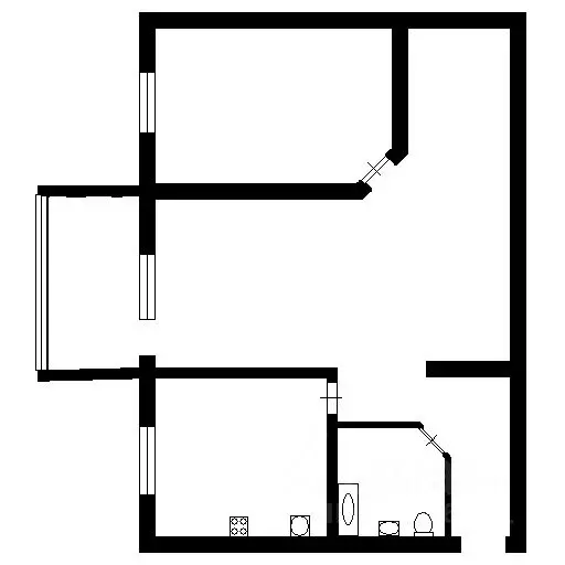 2-к кв. Коми, Воркута ул. Чернова, 5 (45.0 м) - Фото 1