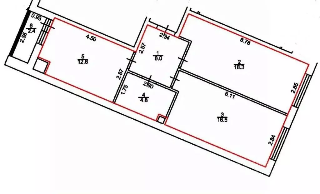 2-к кв. Тверская область, Тверь ул. Сергея Лоскутова, 2 (58.2 м) - Фото 2