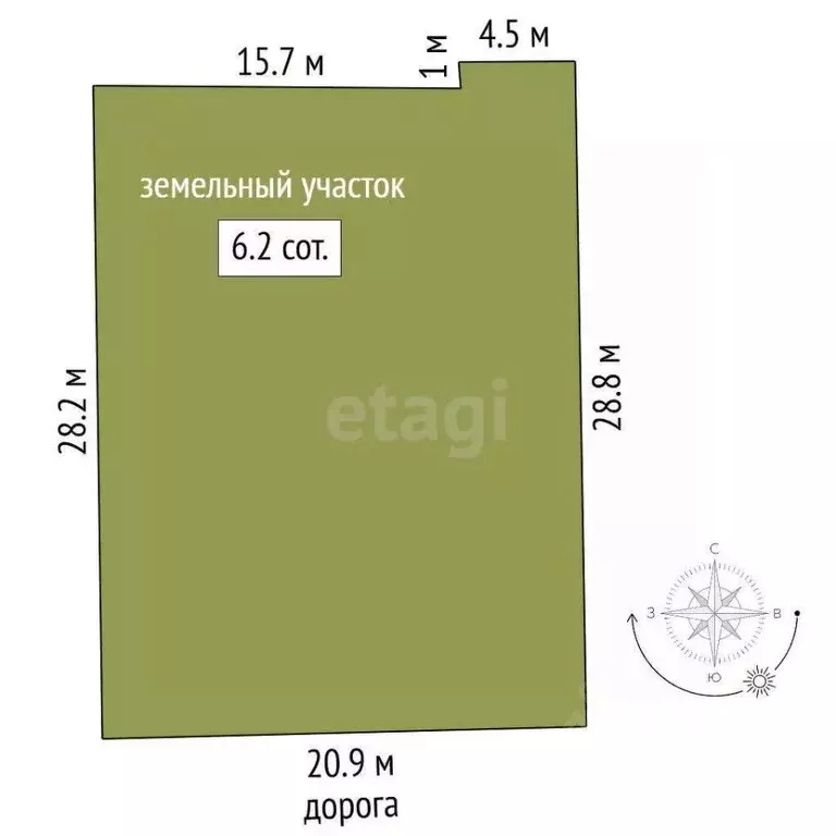 Участок в Марий Эл, Медведевский район, Кундышское с/пос, Строитель ... - Фото 2