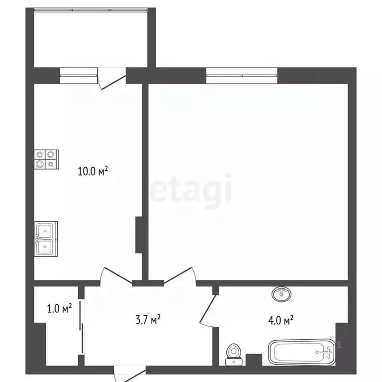 1-к кв. Ямало-Ненецкий АО, Новый Уренгой Советский мкр, 1/1 (36.6 м) - Фото 1