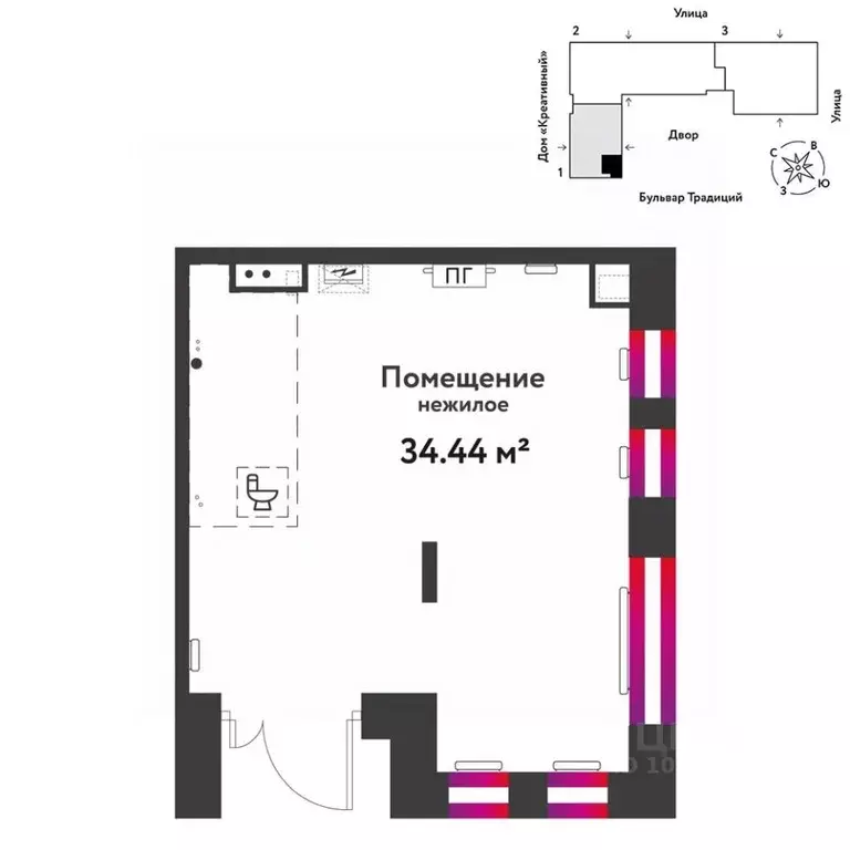 Торговая площадь в Тюменская область, Тюмень ул. Андрея Кореневского, ... - Фото 1