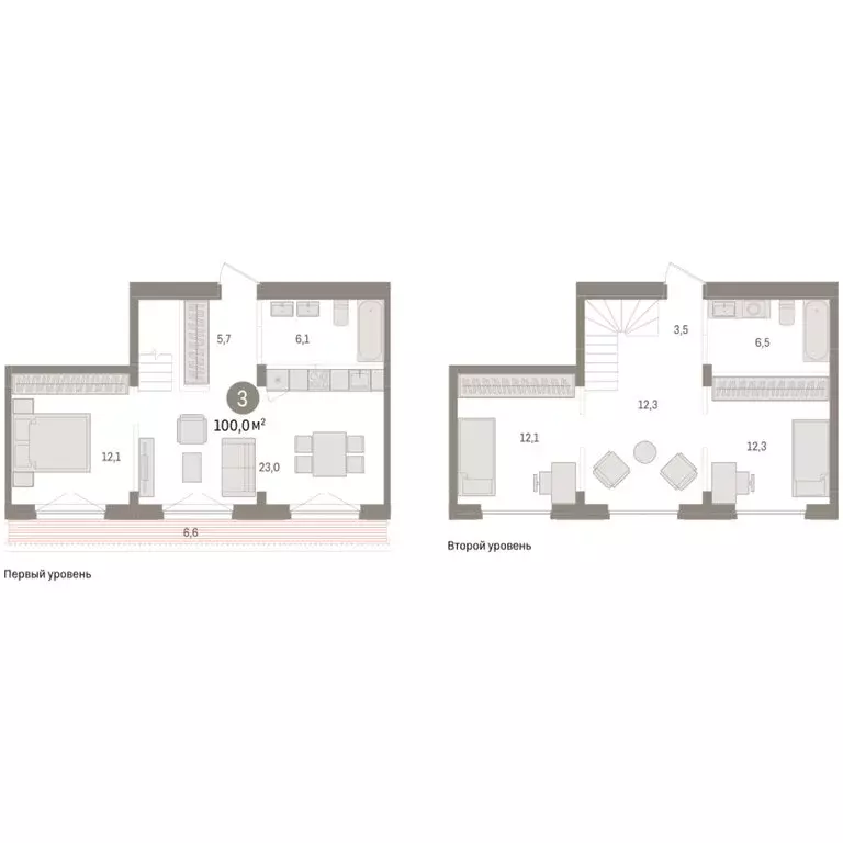 3-комнатная квартира: Новосибирск, улица Аэропорт, 90 (100.01 м) - Фото 2