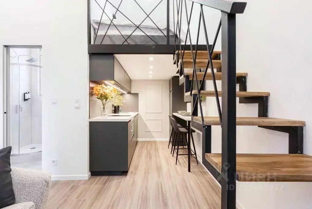 Студия Краснодарский край, Сочи Центральный мкр, ул. Навагинская (39.0 ... - Фото 1