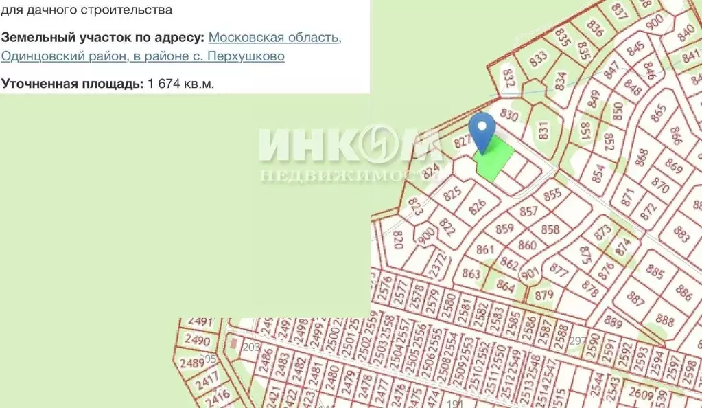 Участок в Московская область, Одинцовский городской округ, с. ... - Фото 0