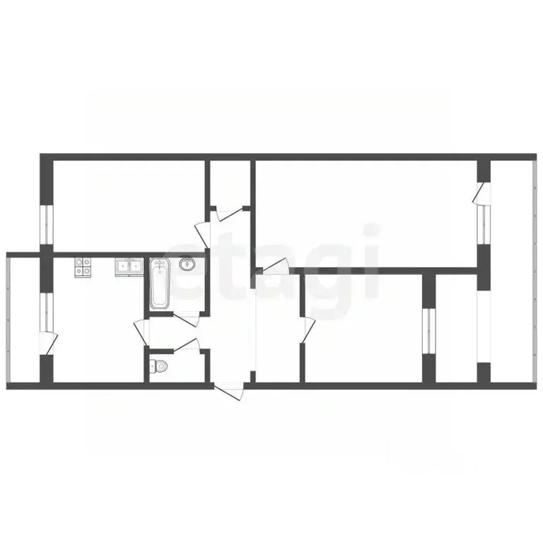 3-к кв. Крым, Феодосия ул. Гарнаева, 63литЗ (71.4 м) - Фото 2