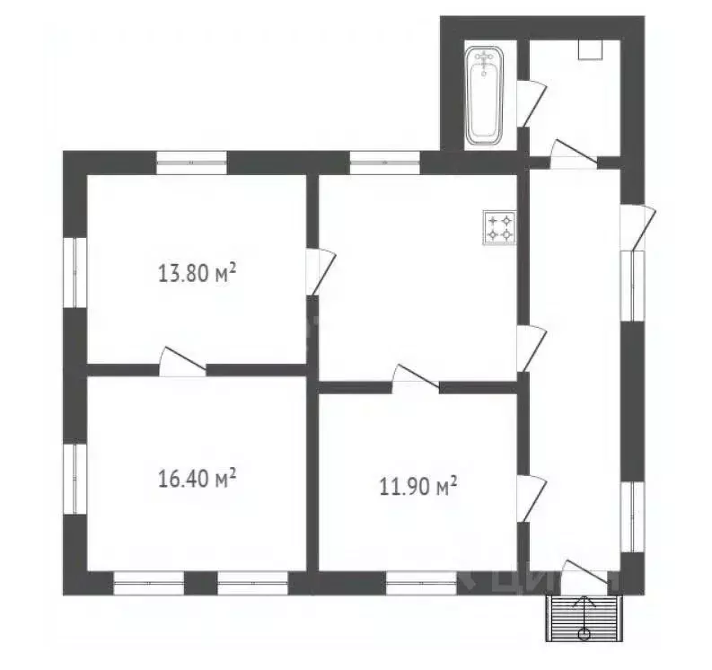 Дом в Воронежская область, Борисоглебск Республиканская ул., 12 (64 м) - Фото 2