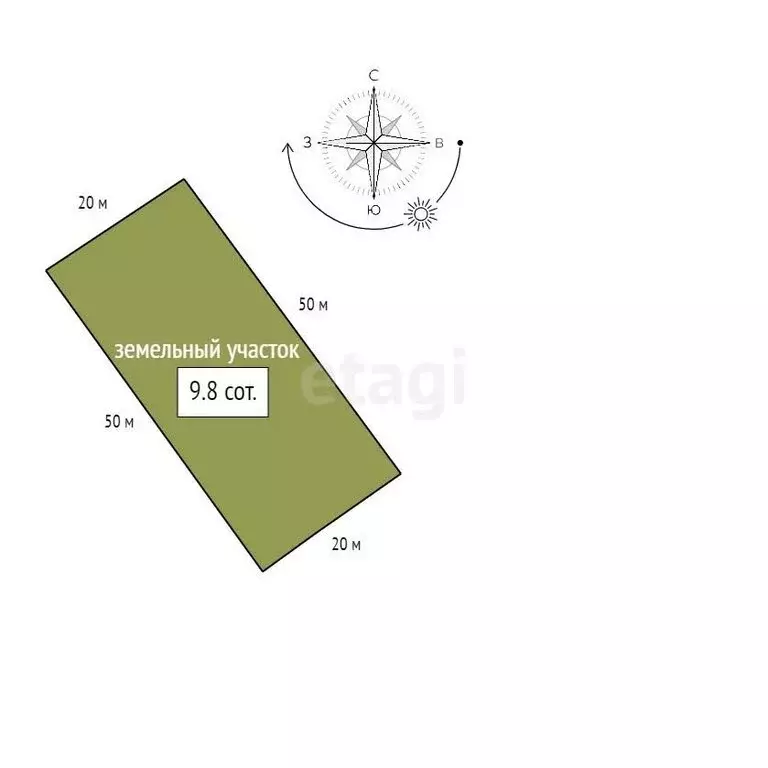 Участок в городской округ Красноярск, городской посёлок Берёзовка (9.8 ... - Фото 1