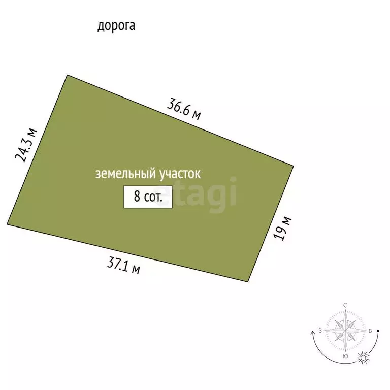 Участок в Тукаевский район, Биюрганское сельское поселение, деревня ... - Фото 1