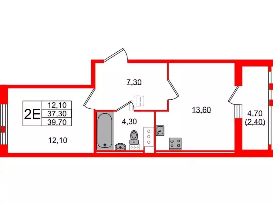 1-к кв. Санкт-Петербург пос. Шушары, ул. Чудовская, 14к1 (39.9 м) - Фото 1