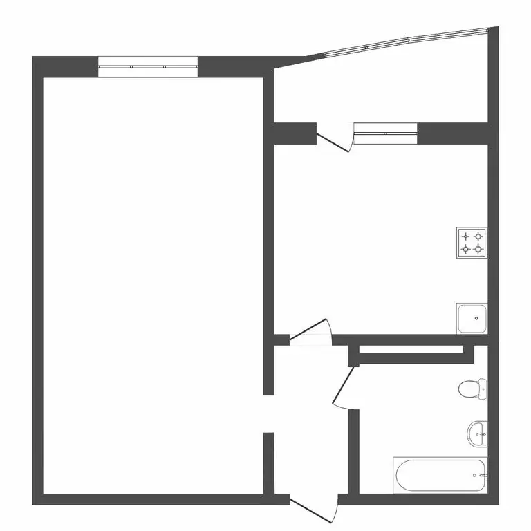 1-комнатная квартира: Тюмень, Кремлёвская улица, 87 (43.3 м) - Фото 1