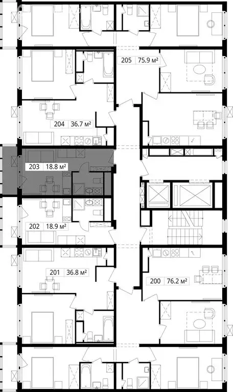 Квартира-студия: деревня Сапроново, микрорайон Купелинка, квартал ... - Фото 1