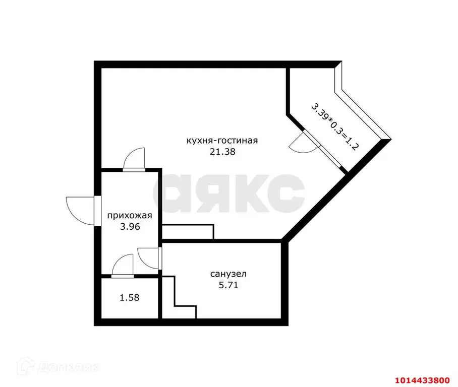 Продаётся 1-к квартира, 34.1 м - Фото 1