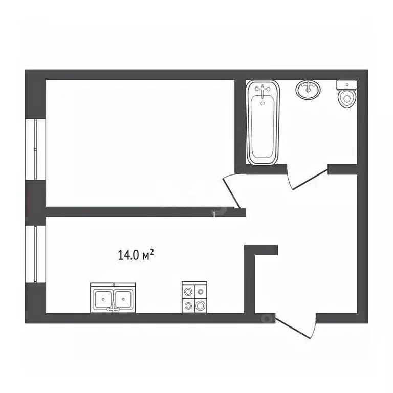1-к кв. Московская область, Одинцово Северная ул., 5к2 (48.0 м) - Фото 2