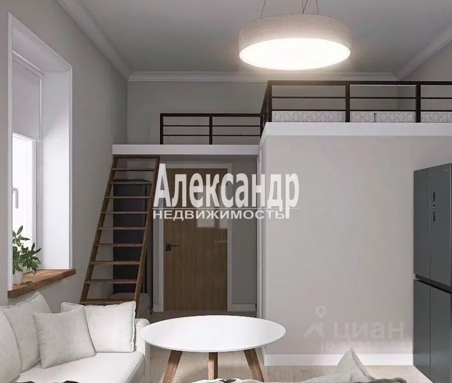 Студия Санкт-Петербург ул. Ломоносова, 22 (29.0 м) - Фото 1