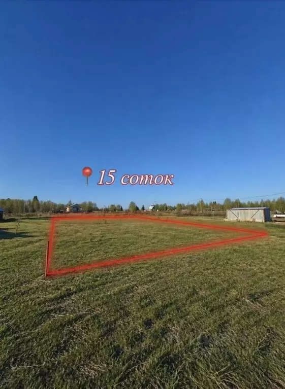 Участок в Вологодская область, Дикая ж/д_ст  (15.0 сот.) - Фото 1