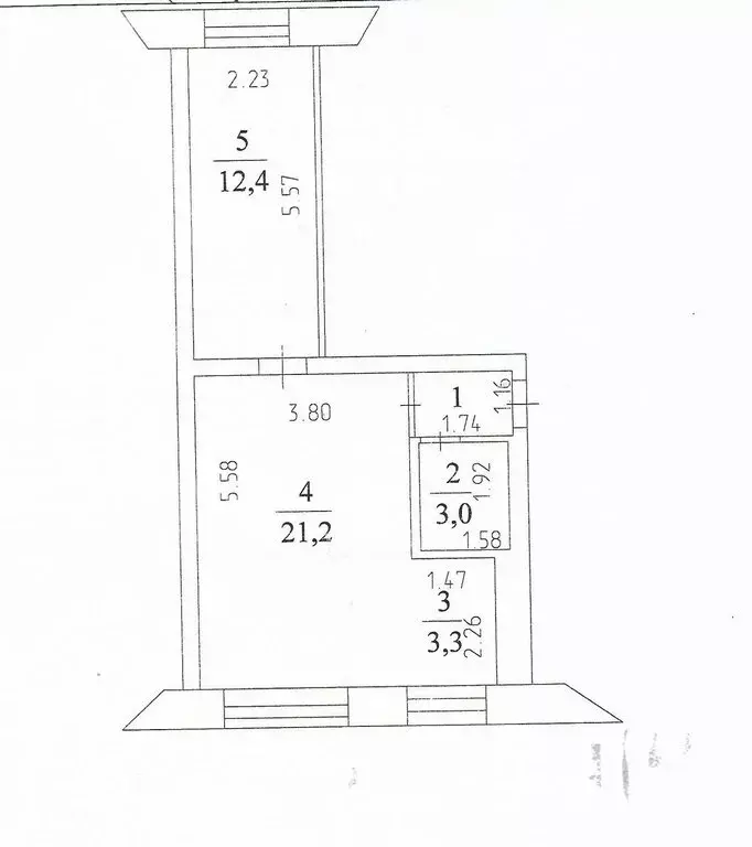 2-комнатная квартира: Кемерово, проспект Ленина, 67 (41.9 м) - Фото 1