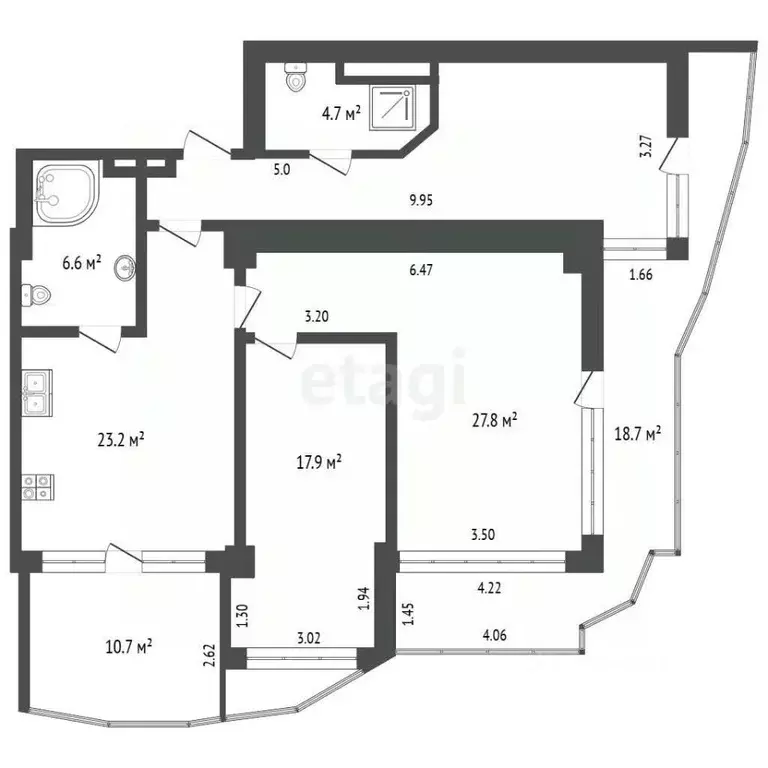 3-к кв. Крым, Ялта муниципальный округ, Кореиз пгт ш. Севастопольское, ... - Фото 2