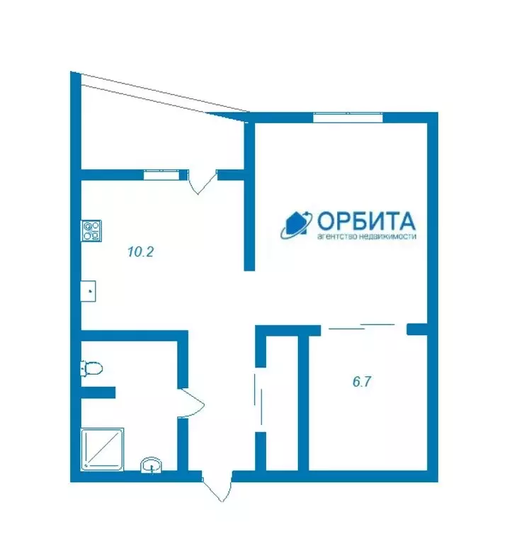 1-комнатная квартира: Тюмень, улица Павла Шарова, 1к1 (40.7 м) - Фото 1