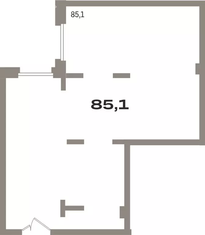 Помещение свободного назначения (85.1 м) - Фото 1