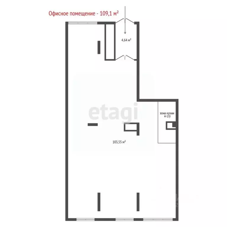 Офис в Свердловская область, Екатеринбург ул. Шаумяна, 30 (109 м) - Фото 2