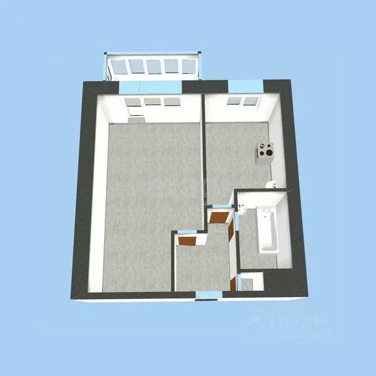 1-к кв. Башкортостан, Уфа ул. Шафиева, 14 (32.0 м) - Фото 1