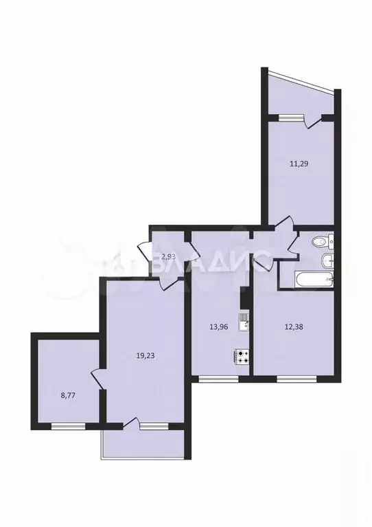 4-к. квартира, 80 м, 2/10 эт. - Фото 0