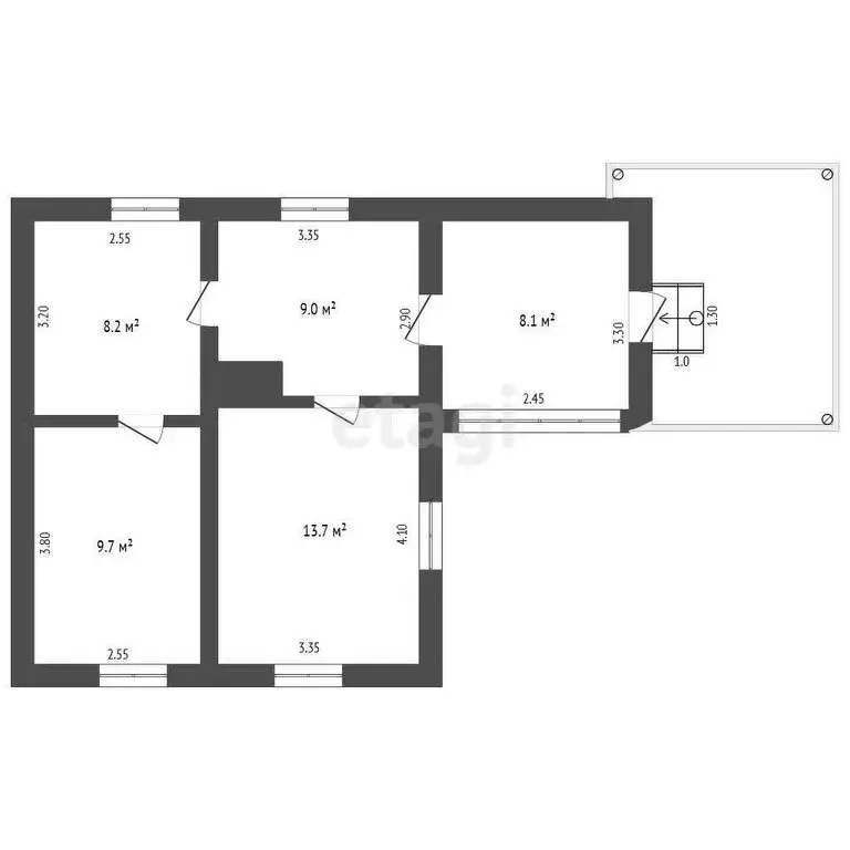 Дом в Бахчисарайский район, Скалистовское сельское поселение, село ... - Фото 2