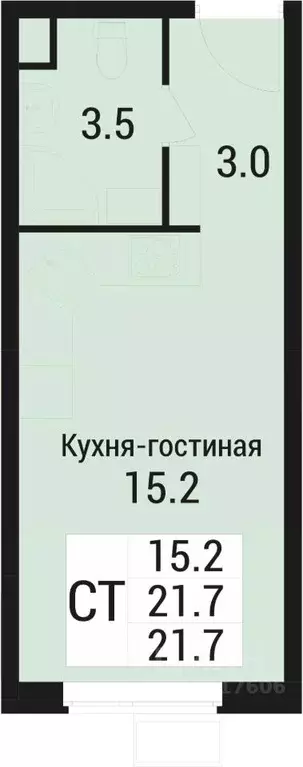 Студия Московская область, Люберцы городской округ, Малаховка пгт Дом ... - Фото 0