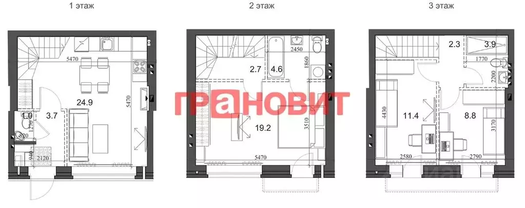 3-к кв. Новосибирская область, Новосибирский район, Мичуринский ... - Фото 1