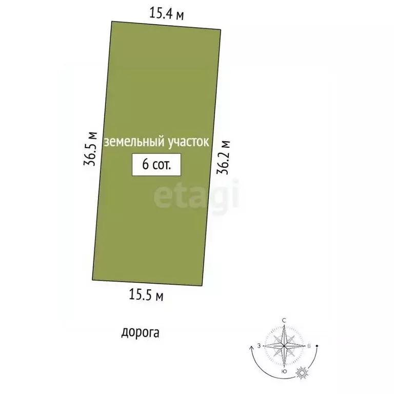 Участок в Крым, Симферопольский район, Мирновское с/пос, с. Белоглинка ... - Фото 2