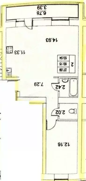 2-к кв. Татарстан, Казань ул. Азата Аббасова, 8 (54.0 м) - Фото 2