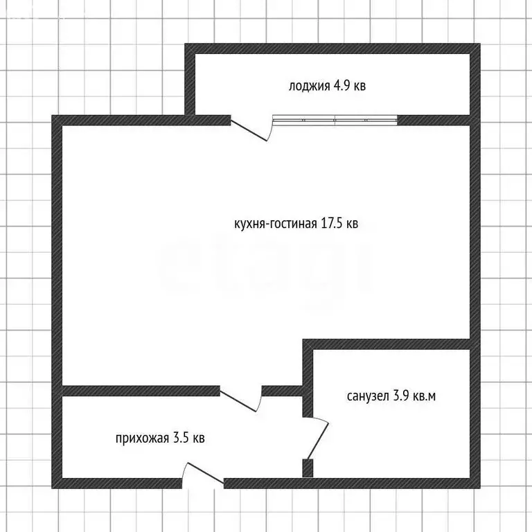Квартира-студия: Краснодар, улица имени Героя Ростовского, 8к1 (24.9 ... - Фото 1