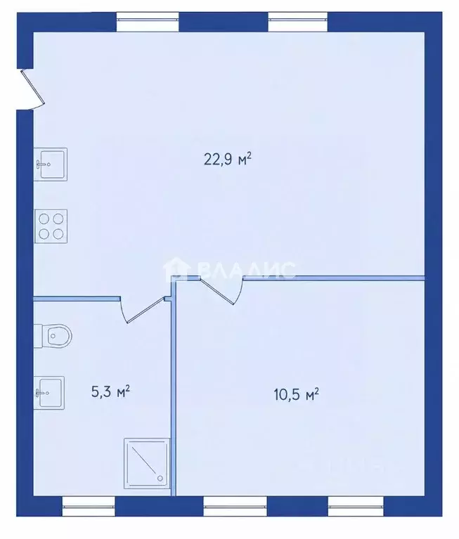 2-к кв. Санкт-Петербург Кузнечный пер., 13 (38.7 м) - Фото 1