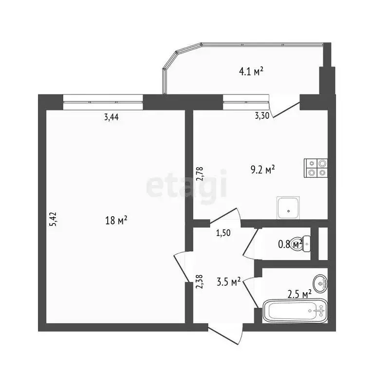 1-комнатная квартира: Красное Село, Гатчинское шоссе, 4к3 (34.1 м) - Фото 0
