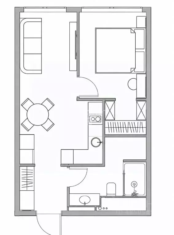 1-к кв. Москва Сколковское ш., 40к3 (41.0 м) - Фото 2