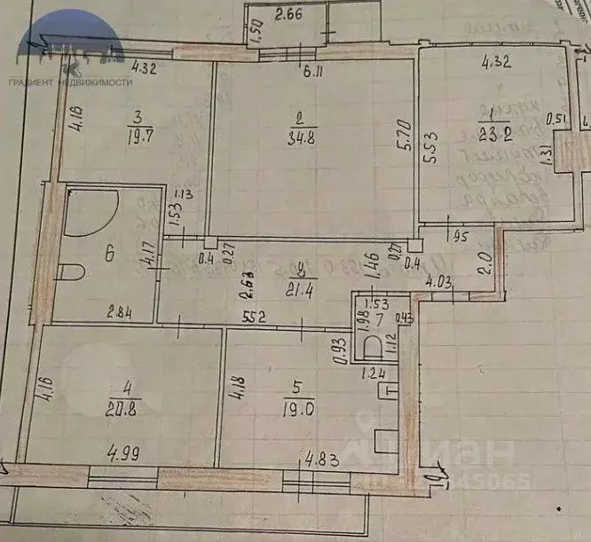 4-к кв. Татарстан, Казань Чистопольская ул., 20а (153.0 м) - Фото 1