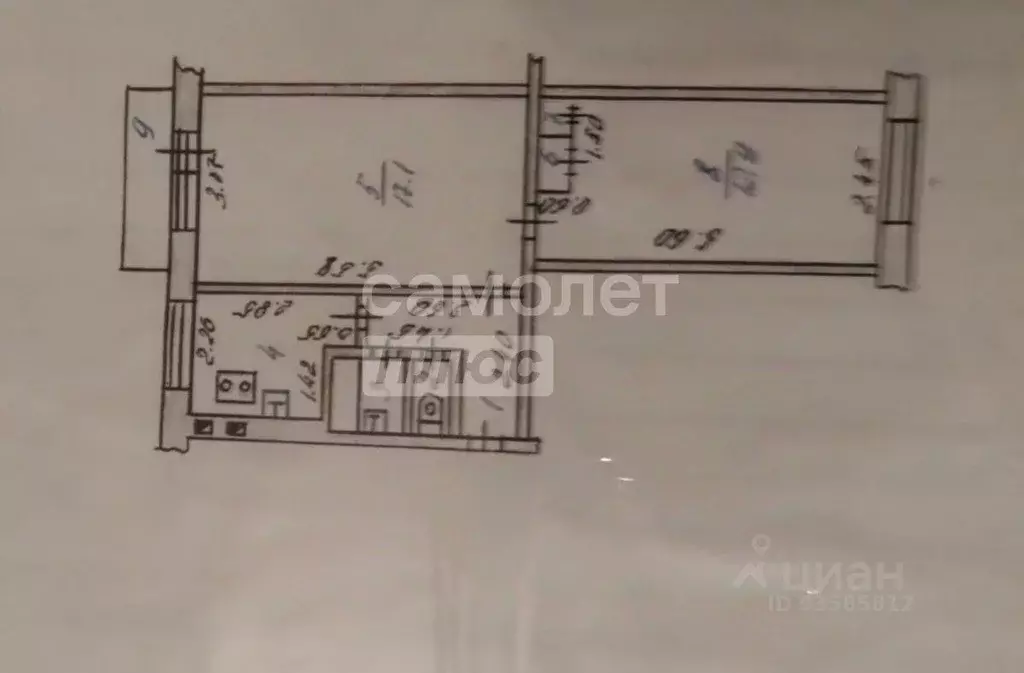 2-к кв. Курская область, Курск Курского завода тракторных запчастей ... - Фото 2