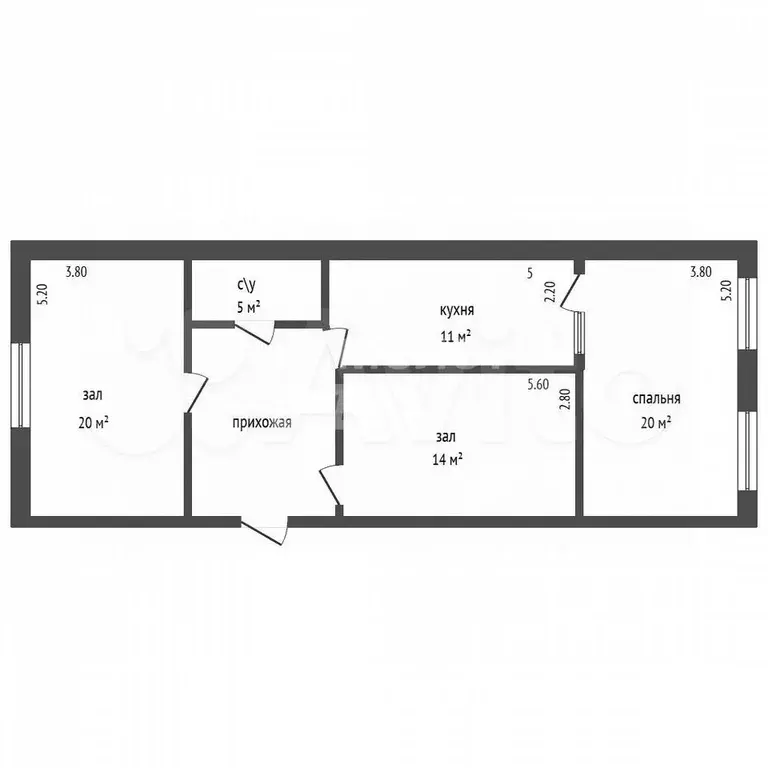 3-к. квартира, 100 м, 1/1 эт. - Фото 0