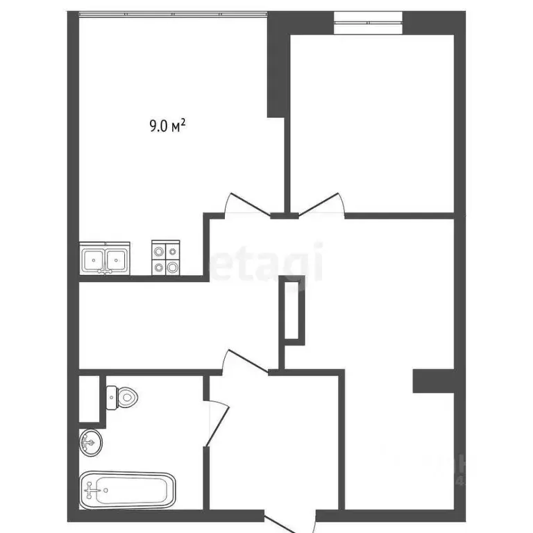 Студия Московская область, Красногорск Заводская ул., 18к3 (41.8 м) - Фото 1