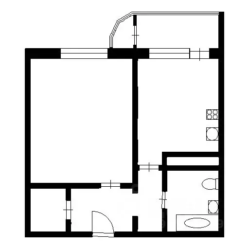 1-к кв. Московская область, Балашиха Ольгино мкр, ул. Граничная, 40 ... - Фото 2