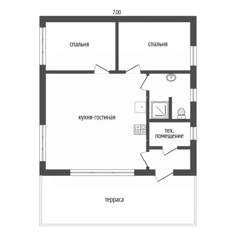 Дом в Тюменская область, Нижнетавдинский муниципальный округ, ... - Фото 2