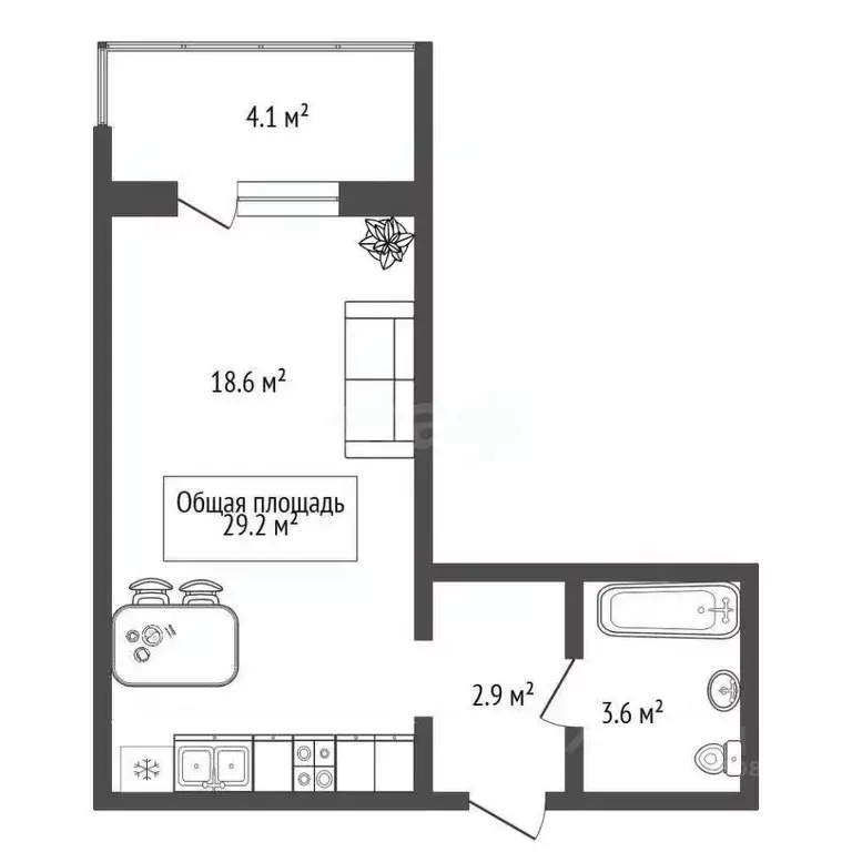 Студия Новосибирская область, Новосибирский район, Мочищенский ... - Фото 2